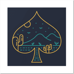 Playing Card Spade Symbol of Nature Posters and Art